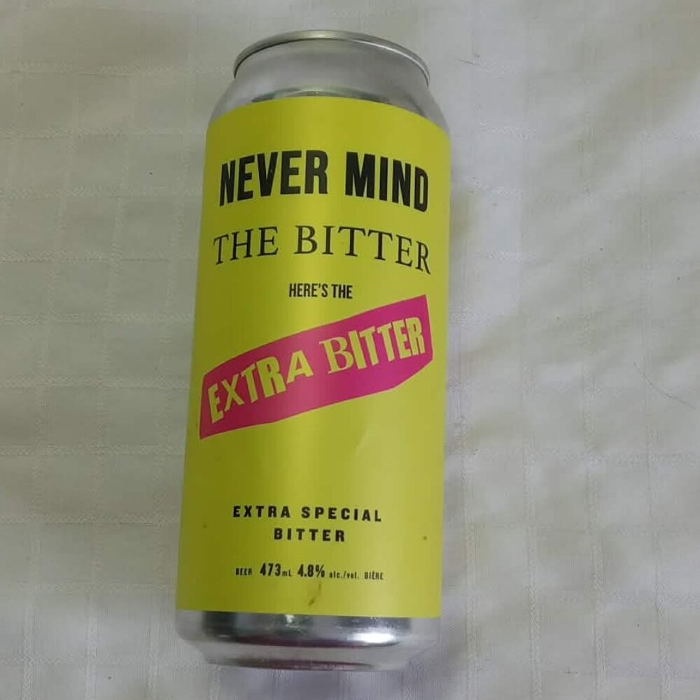 Punk music collectors? Empty beer can Never Mind The Bitter Extra Special Bitter